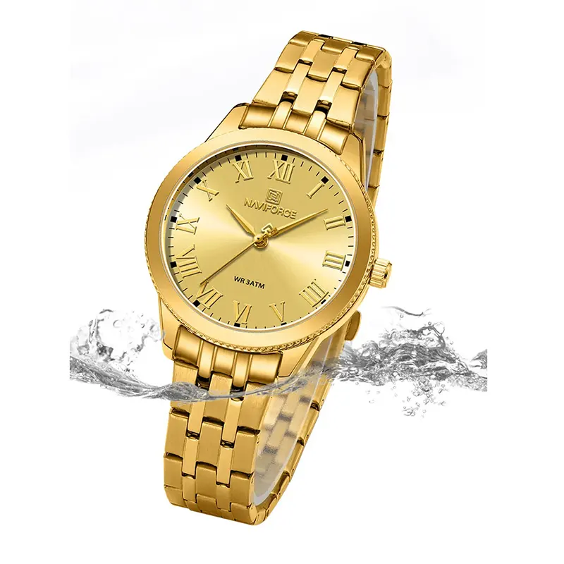 Naviforce NF5032 Classic Gold-tone Ladies Watch